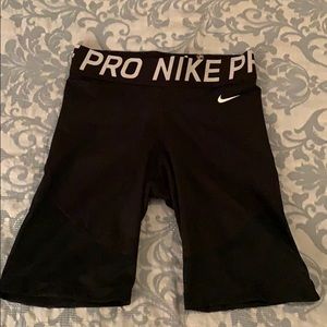 Nike Pro black workout short size M.